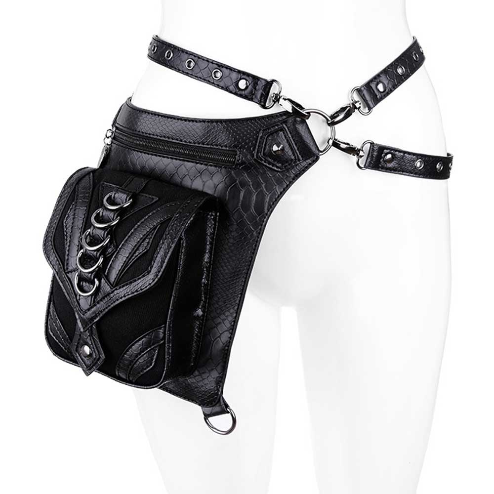 Dragon holster tas zwart - Grunge Gothic Metal - Restyle
